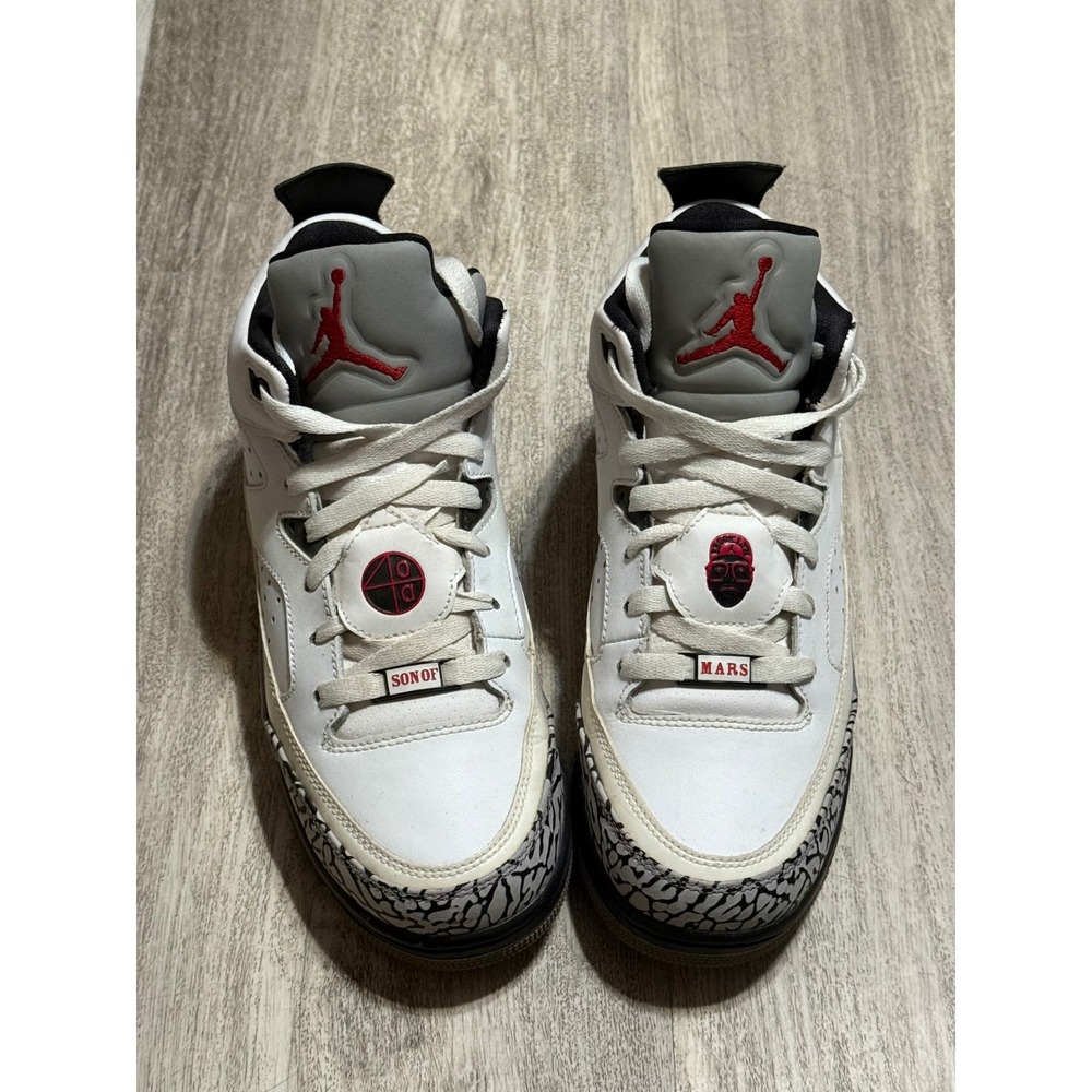 Air Jordan Spizike Son Of‎ Mars White Red Sneakers 6 Y